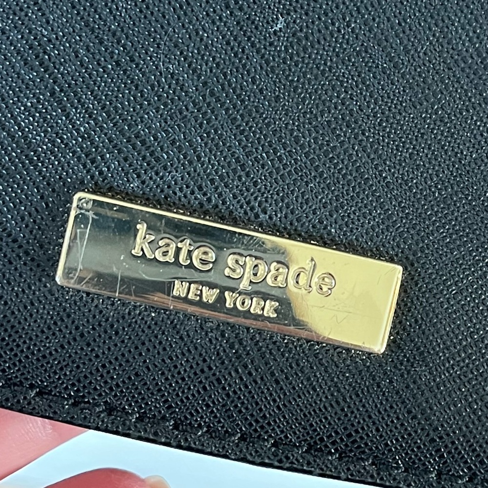 Kate Spade Laurel Way Black Saffiano Leather Lilah Crossbody Satchel - Picture 10 of 13